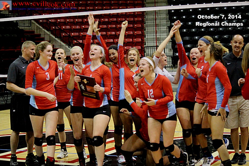 Volleyball Regional Champs October 7, 2014 Collinsville, OK